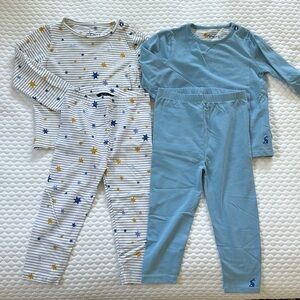 Joules - 2 Sets Matching outfits. Stars & Solid Blue. Size 18-24M
